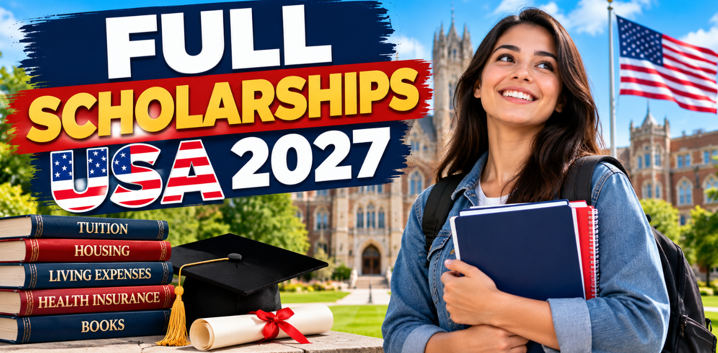 Full scholarships to study in the USA in 2027 for international students