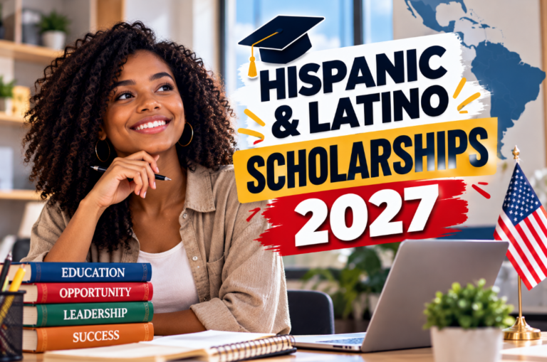 Hispanic and Latino scholarships for college students in the USA in 2027.