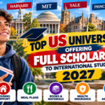 Young male international student exploring full scholarships at top US universities in 2027.