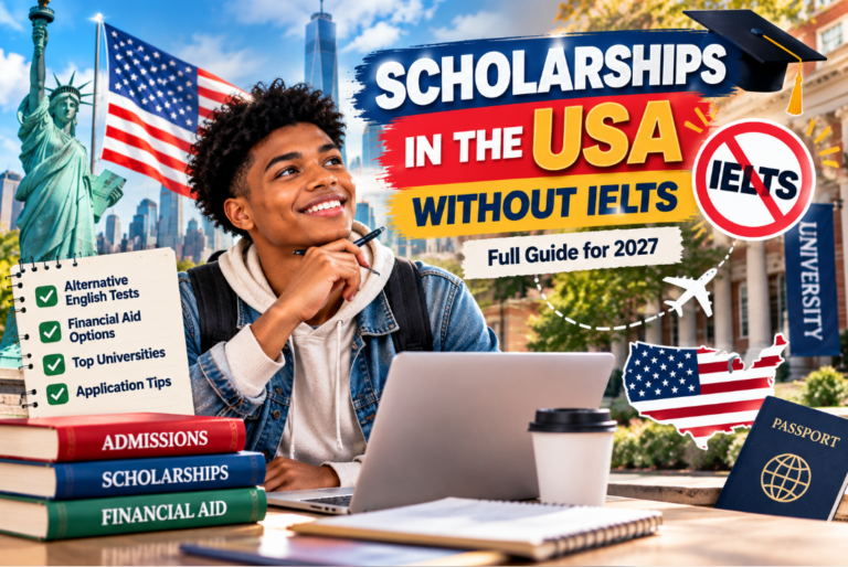 Explore scholarship opportunities in the United States without IELTS, including alternative English tests and financial aid for international students.